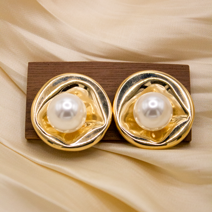 Geometric Pearl EARRING