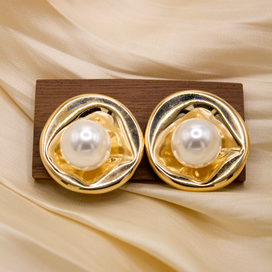 Geometric Pearl EARRING